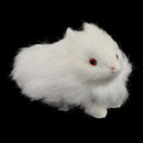 1 Pc Impish Rabbit Plush Kid Toy Model Desk Home Decor Furnishing Article