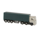 2Pcs Model Container Truck Figure Transporter Truck Vehicle Car 1:150 N Scale Building Scenery Layout