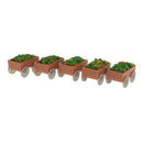 5Pcs Model Floats Flowerbed Park Garden Railway Border Parterre 1:50 O Scale Building Scenery Layout