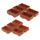 5x Model Floats Flowerbed Park Garden Railway Border Parterre 1:75 HO Scale Building Scenery Layout