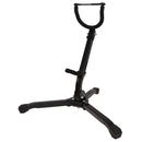Folding Portable Alto/Tenor Saxophone Stand Music Stand Black