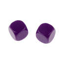 Pack of 25pcs Opaque Purple Blank D6 Six Sided Dice Teaching Resources Party Supplies