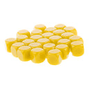 Pack of 25pcs Opaque Yellow Blank D6 Six Sided Dice Teaching Resources Party Supplies