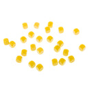 Pack of 25pcs Opaque Yellow Blank D6 Six Sided Dice Teaching Resources Party Supplies