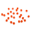 Pack of 25pcs Opaque Orange Blank D6 Six Sided Dice Teaching Resources Party Supplies