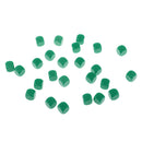 Pack of 25pcs Opaque Green Blank D6 Six Sided Dice Teaching Resources Party Supplies