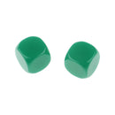 Pack of 25pcs Opaque Green Blank D6 Six Sided Dice Teaching Resources Party Supplies