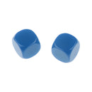 Pack of 25pcs Opaque Blue Blank D6 Six Sided Dice Teaching Resources Party Supplies