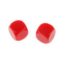Pack of 25pcs Opaque Red Blank D6 Six Sided Dice Teaching Resources Party Supplies