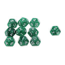 Pack of 10pcs Pearl Green D12 Twelve Sided Game Dice D&D TRPG Games Party Supplies