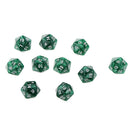 Pack of 10pcs Pearl Green D20 Twenty Sided Game Dice D&D TRPG Games Party Supplies
