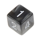 Pack of 10pcs Pearl Black D6 Six Sided Game Dice D&D TRPG Games Party Supplies Toys
