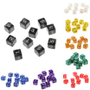 Pack of 10pcs Pearl White D6 Six Sided Game Dice D&D TRPG Games Party Supplies Toys