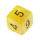 Pack of 10pcs Pearl Yellow D6 Six Sided Game Dice D&D TRPG Games Party Supplies Toys