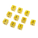 Pack of 10pcs Pearl Yellow D6 Six Sided Game Dice D&D TRPG Games Party Supplies Toys