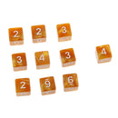 Pack of 10pcs Pearl Coffee D6 Six Sided Game Dice D&D TRPG Games Party Supplies Toys