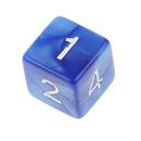 Pack of 10pcs Pearl Blue D6 Six Sided Game Dice D&D TRPG Games Party Supplies Toys