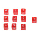Pack of 10pcs Pearl Red D6 Six Sided Game Dice D&D TRPG Games Party Supplies Toys