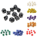 Pack of 10pcs Pearl Black D10 Ten Sided Game Dice D&D TRPG Games Party Supplies Toys