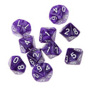 Pack of 10pcs Pearl Purple D10 Ten Sided Game Dice D&D TRPG Games Party Supplies Toys