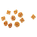 Pack of 10pcs Ten Sided Dice D10 Playing Dungeons & Dragons D&D TRPG Board Game Coffee