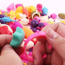 Parents Pop Beads Art Craft Kit Toy Gift DIY Wristlet Hair Band Multicolored Set of 188