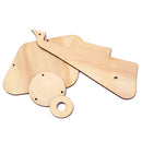 Wood Color Maple Handmade Electric Guitar Pickguard Pickup Mounting Set Guitar Replacement