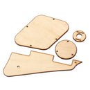 Wood Color Maple Handmade Electric Guitar Pickguard Pickup Mounting Set Guitar Replacement