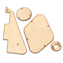 Wood Color Maple Handmade Electric Guitar Pickguard Pickup Mounting Set Guitar Replacement