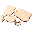 Wood Color Maple Handmade Electric Guitar Pickguard Pickup Mounting Set Guitar Replacement