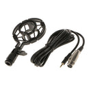 Condenser Microphone Mic Sound Studio Speech Recording Dynamic with Shock Mount Windshield Sponge Foam Cover BM700 Black