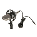 Condenser Microphone Mic Sound Studio Speech Recording Dynamic with Shock Mount Windshield Sponge Foam Cover BM700 Silver