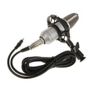 Condenser Microphone Mic Sound Studio Speech Recording Dynamic with Shock Mount Windshield Sponge Foam Cover BM700 Silver