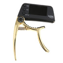 TCapo20 Alloy Professional Acoustic Electric Guitar Bass Violin Capo Tuner Golden
