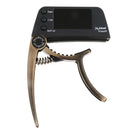 TCapo20 Alloy Professional Acoustic Electric Guitar Bass Violin Capo Tuner Bronze