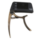 TCapo20 Alloy Professional Acoustic Electric Guitar Bass Violin Capo Tuner Bronze
