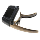 TCapo20 Alloy Professional Acoustic Electric Guitar Bass Violin Capo Tuner Bronze