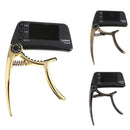 TCapo20 Alloy Professional Acoustic Electric Guitar Bass Violin Capo Tuner Black