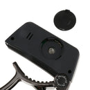 TCapo20 Alloy Professional Acoustic Electric Guitar Bass Violin Capo Tuner Black