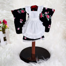 Japanese Kimono White Apron Stockings Set for 1/6 BJD SD BB Girl LUTS Dolls