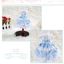 Cute 3 Layers Puff Sleeves Lace Dress for 1/6 BJD SD BB Girl DOD LUTS Dolls