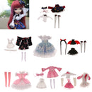 Set of Mandarin Sleeves Pink Coat w/ White Sleeveless Dress Clothes Accs for 1/6 BJD SD DOD Dolls