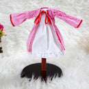 Set of Mandarin Sleeves Pink Coat w/ White Sleeveless Dress Clothes Accs for 1/6 BJD SD DOD Dolls