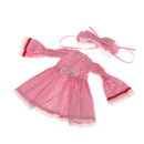 Set of Mandarin Sleeves Pink Coat w/ White Sleeveless Dress Clothes Accs for 1/6 BJD SD DOD Dolls