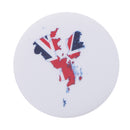 UK Map Button Badge Great Britain Map Pin-Back Badge United Kingdom Map Tinplate Badge 43mm