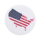 Novelty USA Map Button Badge American Map Pin-Back Badge Tinplate Badge 43mm