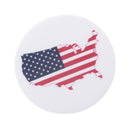 Novelty USA Map Button Badge American Map Pin-Back Badge Tinplate Badge 43mm