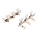 Silver Engraved Plank Round Knobs Tuning Peg Machine Head for Classic Guitar