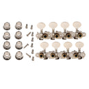 4L 4R Cream Knobs Tuning Pegs Machine Heads String Tuners Set for Mandolin