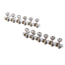 6L 6R Tuning Pegs Tuners Machine Heads for 12 String Acoustic Guitar Silver